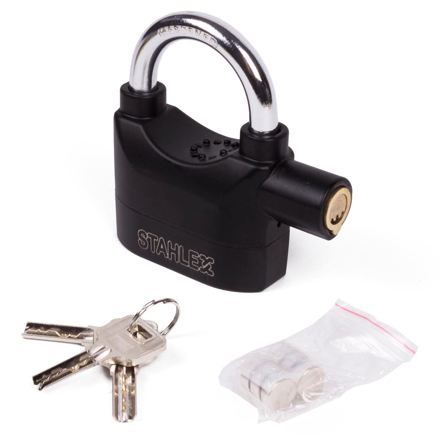 Alarm Vorhängeschloss Wasserdicht Fahrrad massiv 110dB laut
