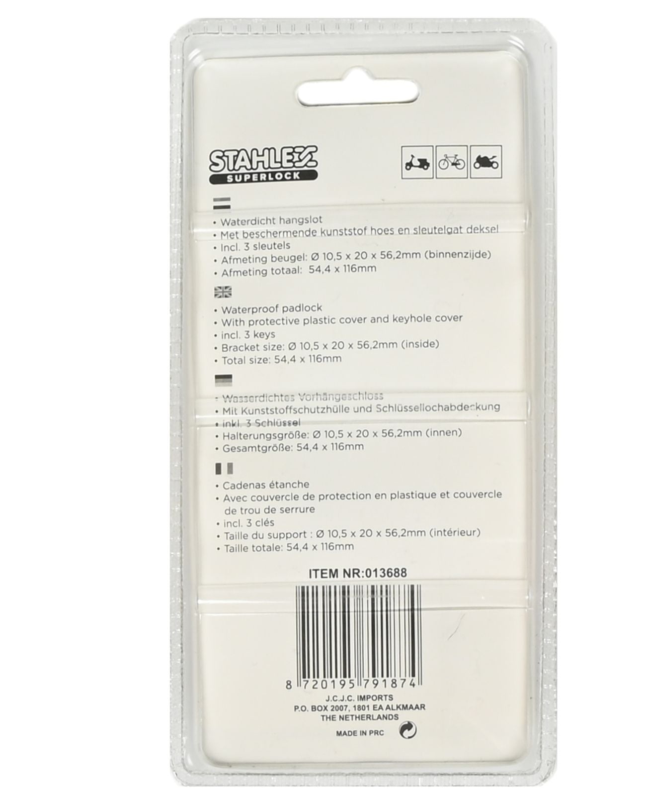 Vorhängeschloss Bügelschloss Schloss Fahrradschloss Wasserdicht massiv