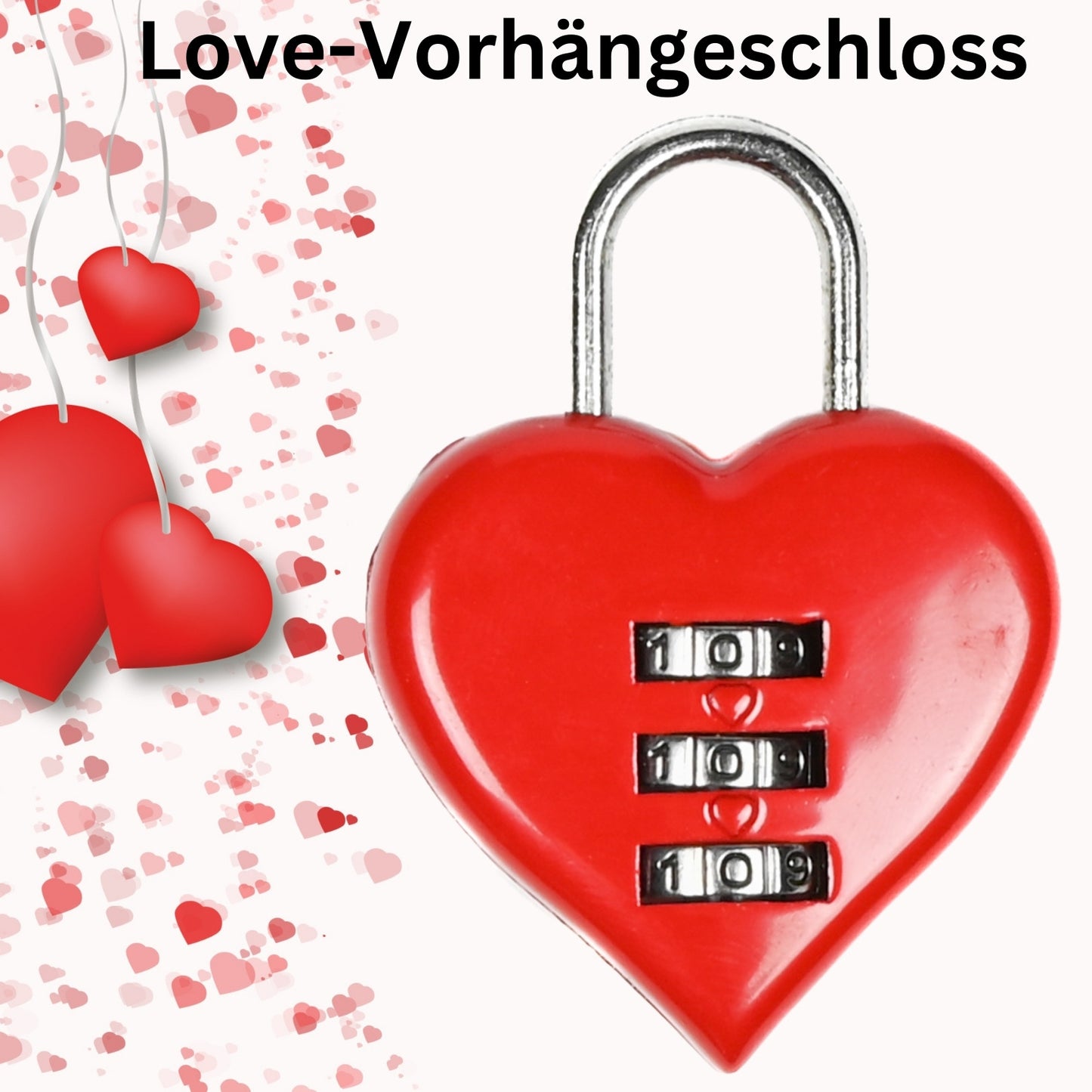 Zahlenschloss Vorhängeschloss Brückenschloss Liebesschloss Herz Schloss