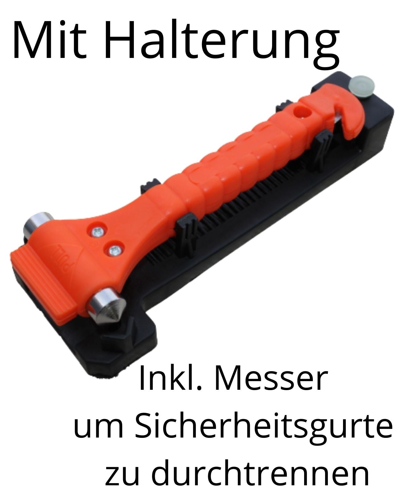 Autofenster Notfall Hammer KFZ PKW Glas Nothammer Gurt Schneider Glas Brecher