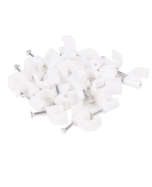 Kabelschellen Nagelschellen 6 mm Kabelklemmen Kabel Befestigung Halter 25x