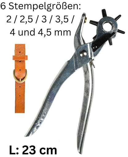 Revolverlochzange Gürtelzange Lochzange Zange Gürtellochzange Locher für Gürtel