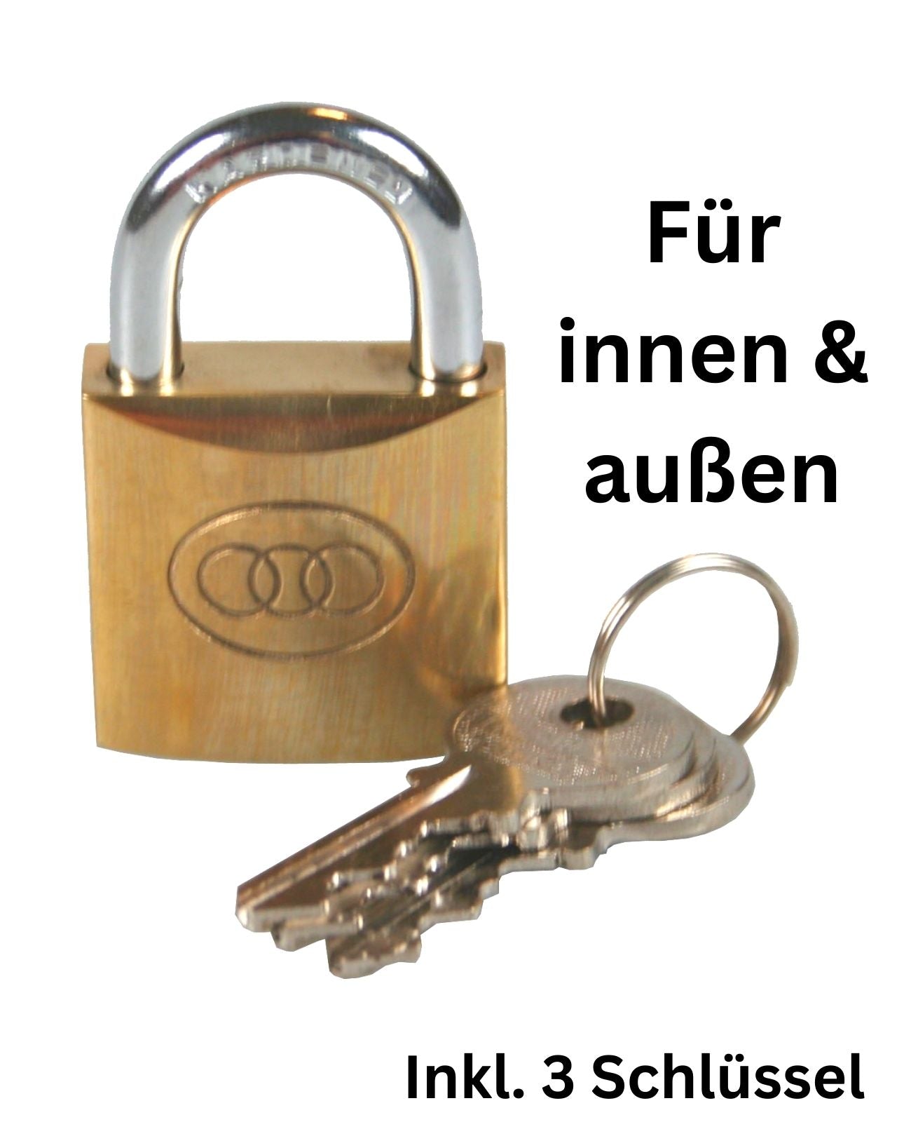 Vorhängeschloss Sicherheitsschloss Bügelschloss sehr sicher für innen & außen