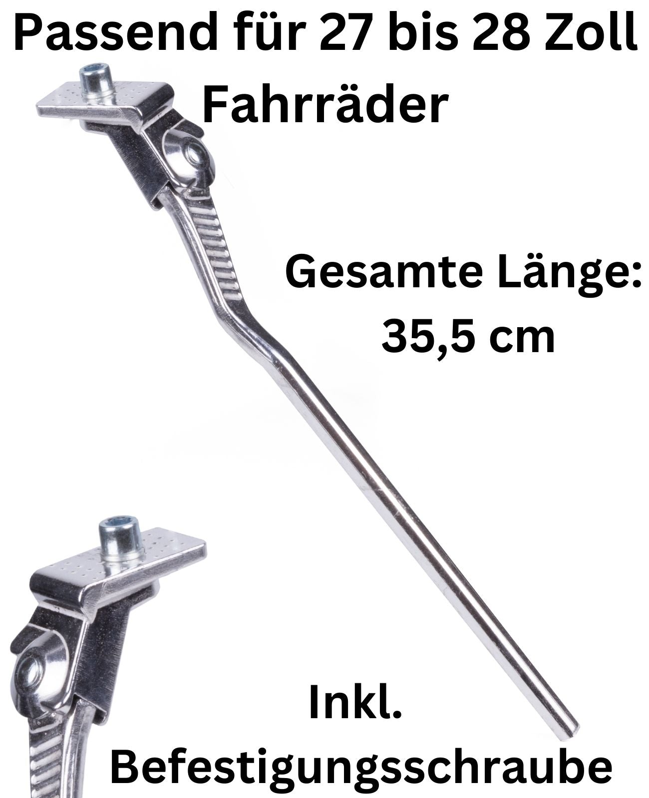 Fahrradständer Seitenständer Alu für 27 und 28 Zoll Fahrrad Hinterbauständer