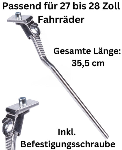 Fahrradständer Seitenständer Alu für 27 und 28 Zoll Fahrrad Hinterbauständer