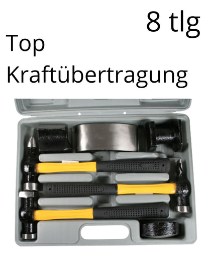 Ausbeulset Ausbeul Hammer Dellen Karosserie Werkzeug Koffer 2 Wege Set 8tlg
