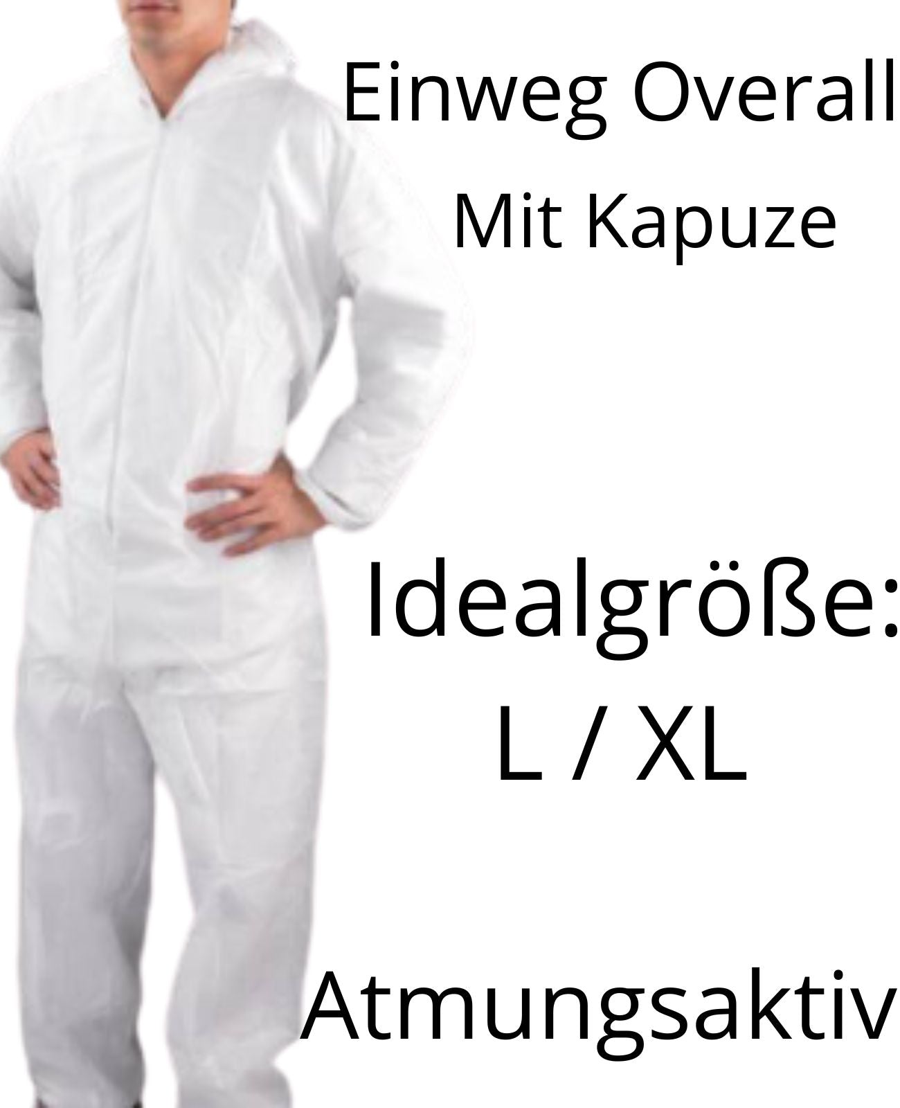 Overall Einweg Schutzanzug Schutzanzug Schutzkleidung Arbeitsoverall Spritzfest
