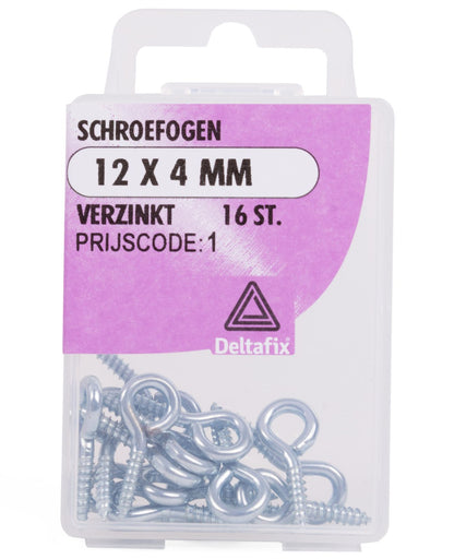 Schraubhaken Ringschrauben Haken Schraubösen gebogen 12x4 mm verzinkt 16x