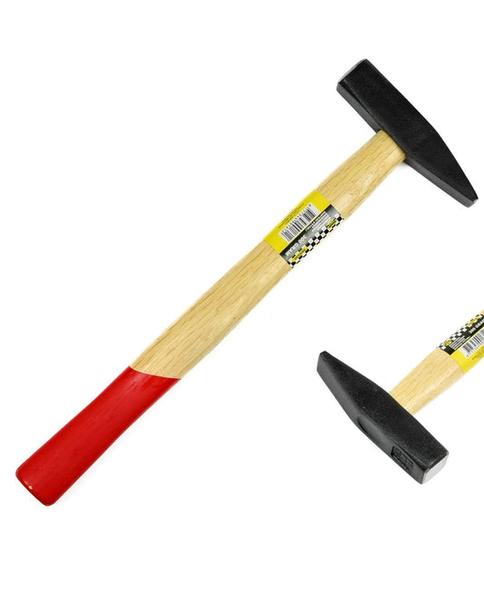 Schlosserhammer Holzstiel Schloss Hammer Holz Stahl Handhammer Heimwerker 300g