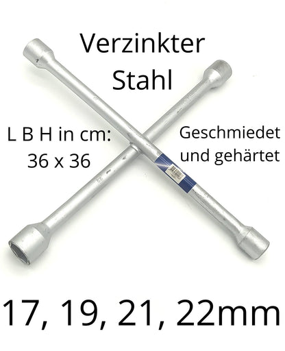 Kreuzschlüssel PKW Radkreuz Auto Radmutternschlüssel Werkzeug