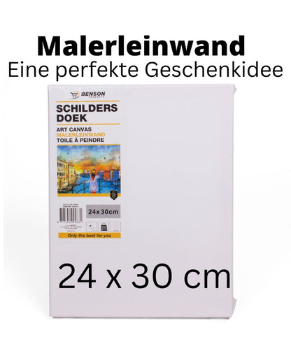 Leinwand auf Keilrahmen zum Bemalen Malen Leinwandkarton bespannt 24 x 30 cm