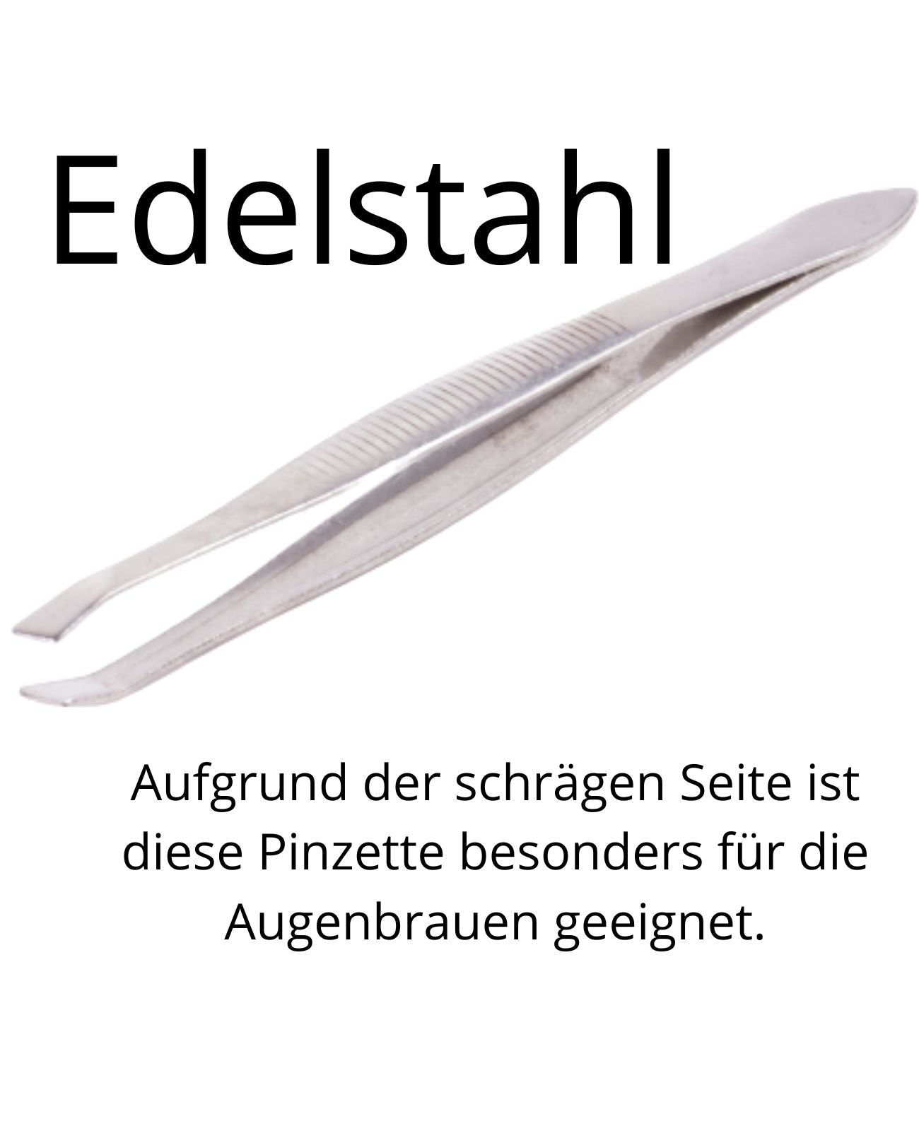 Pinzette Edelstahl Haar Zupfpinzette Augenbrauen Splitterpinzette Präzision