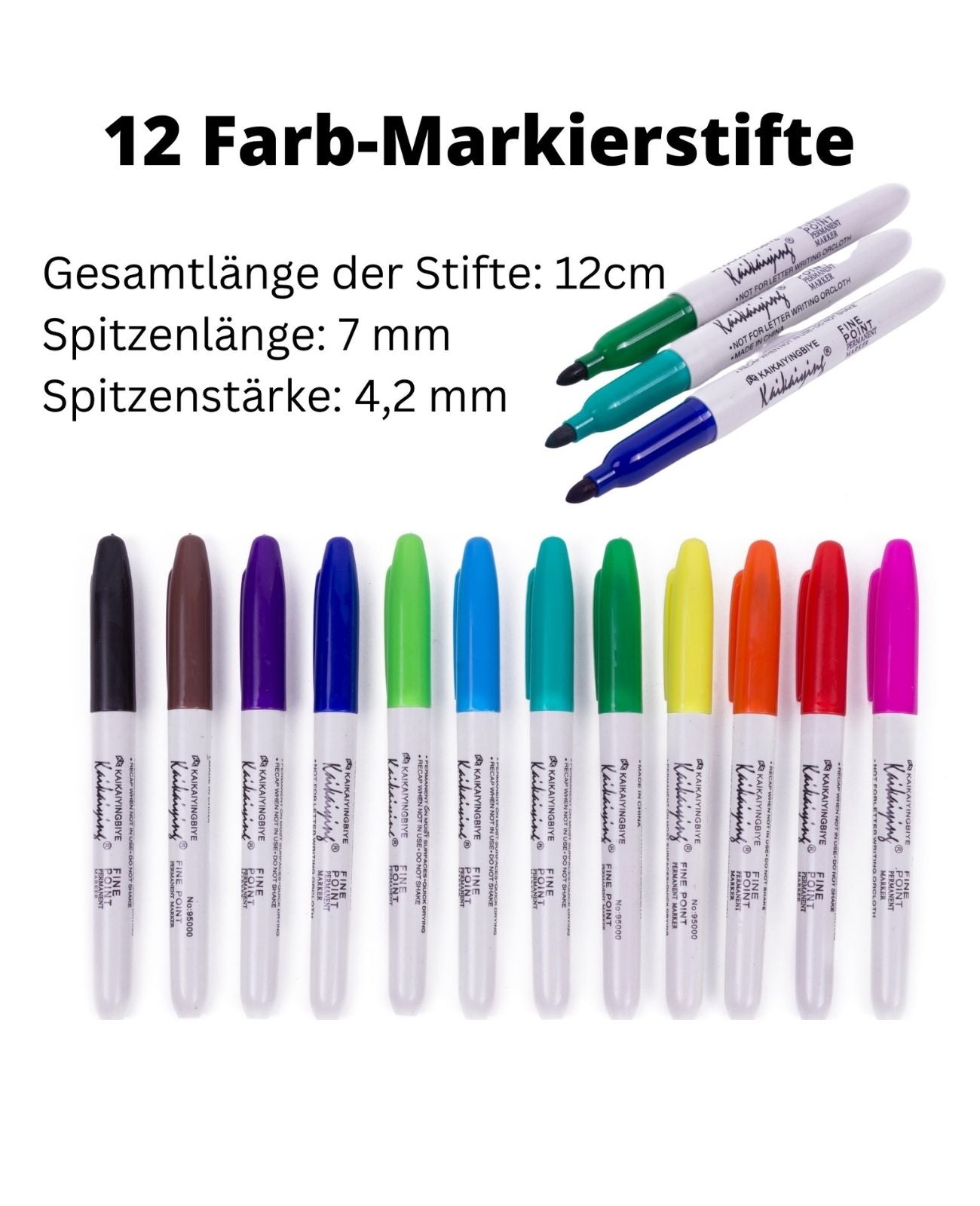 Filzstifte Markierstifte Farbstifte Buntstifte verschiedene Farben 12 Stifte