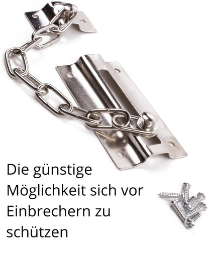 Türriegel Türkette Sicherheitskette Haustür Wohnungstür Schieberiegel Kette