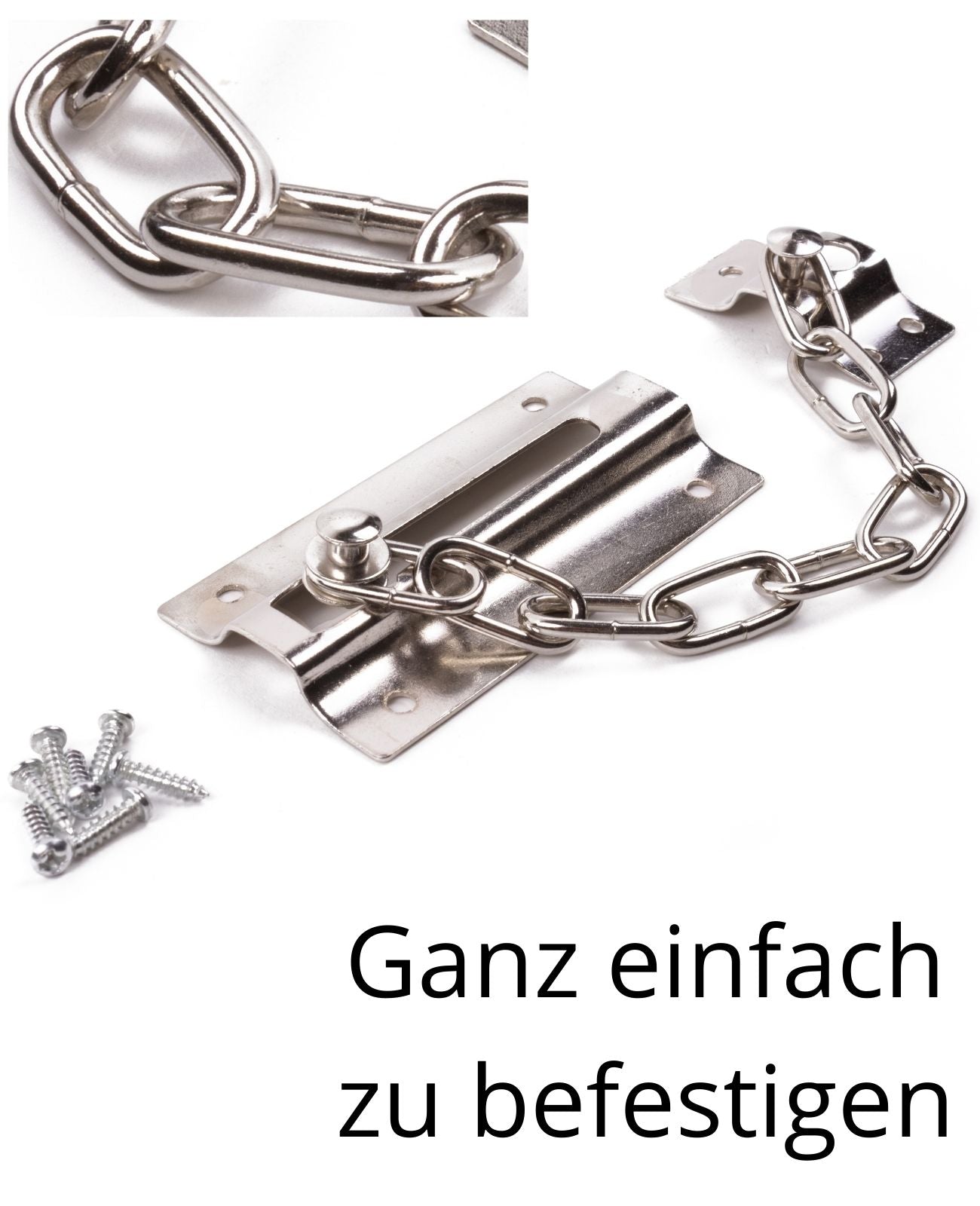 Türriegel Türkette Sicherheitskette Haustür Wohnungstür Schieberiegel Kette