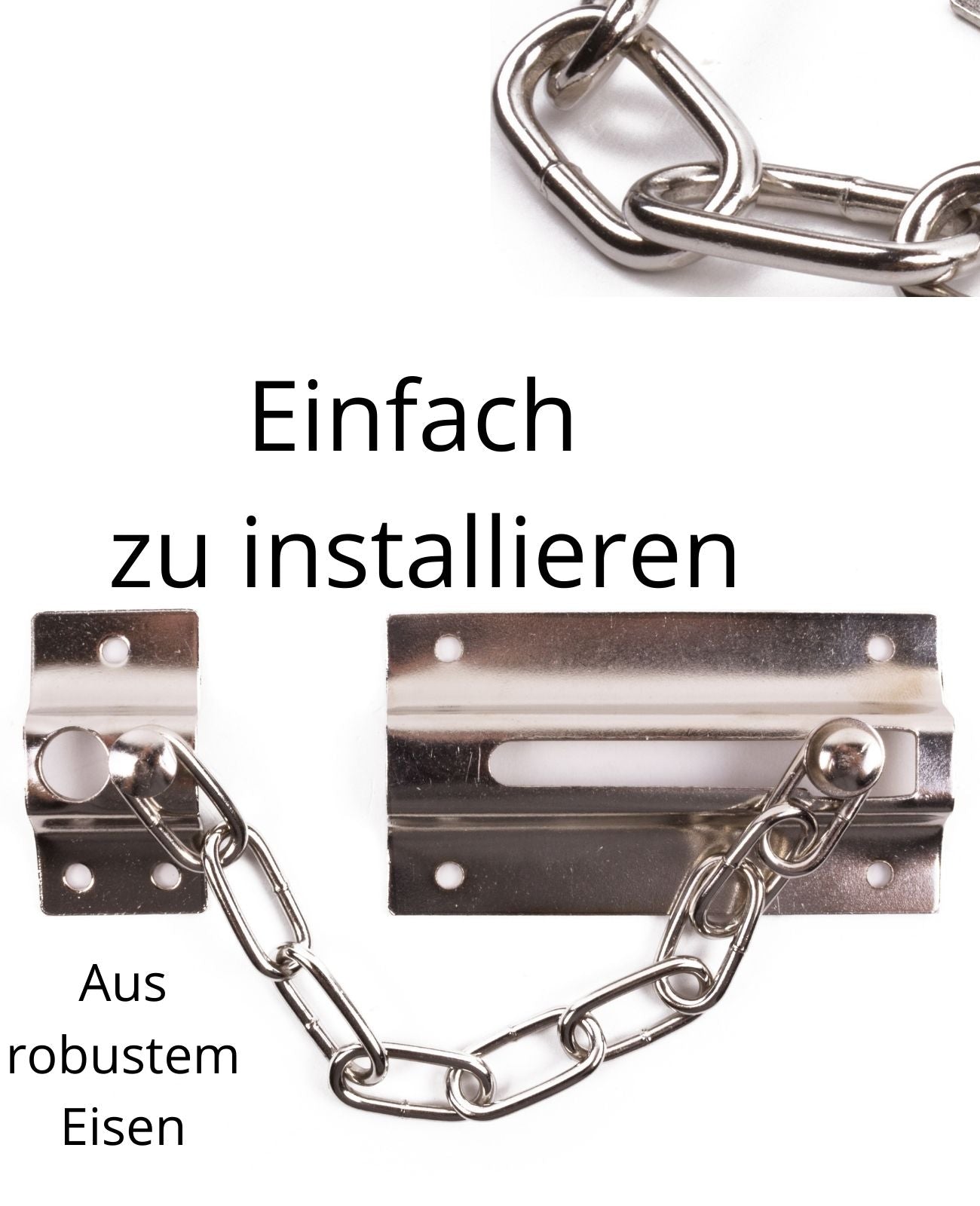 Türriegel Türkette Sicherheitskette Haustür Wohnungstür Schieberiegel Kette