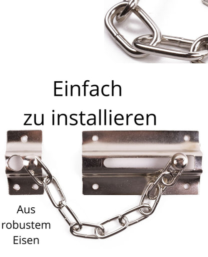 Türriegel Türkette Sicherheitskette Haustür Wohnungstür Schieberiegel Kette