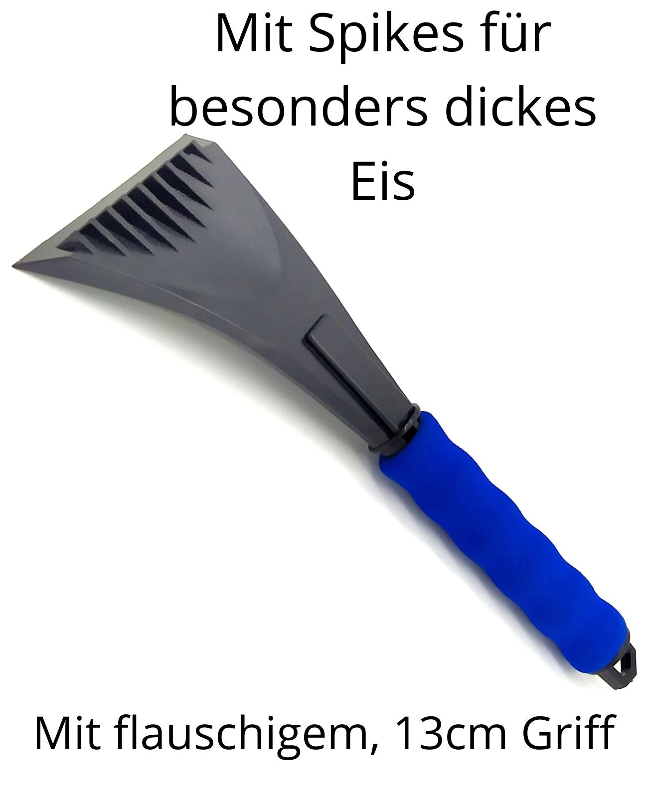 Eiskratzer Eisschaber Auto Eisbrecher Zähne Winter extra weicher Griff 9 Spikes