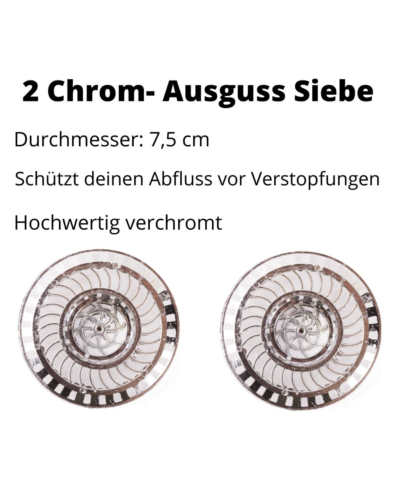 Ausguss Sieb Stöpsel Abfluss Stöpsel Siebkörbchen für Spüle u. Waschbecken 2er