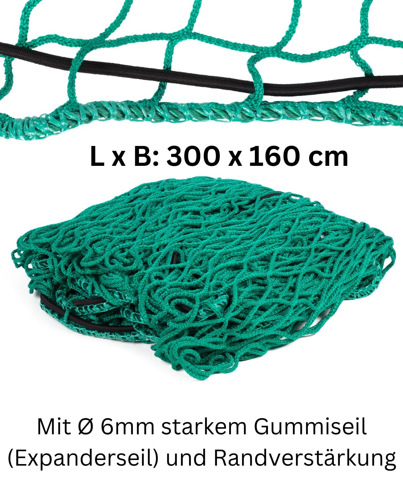 Anhängernetz Ladungssicherung Transportnetz reißfest PKW 300 x 160 cm