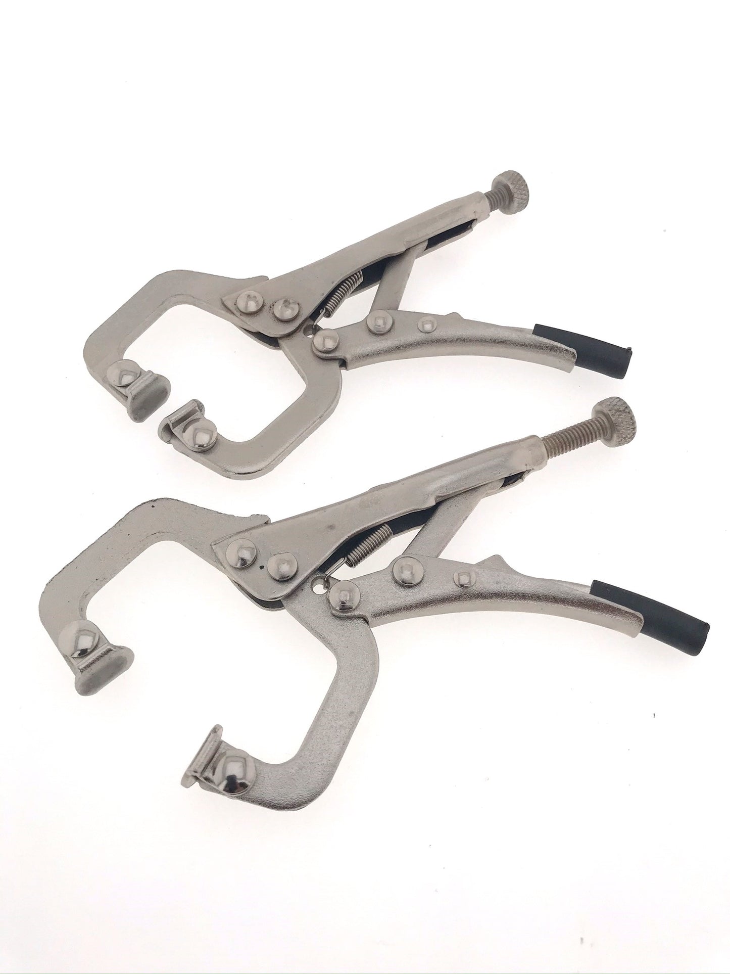 Griffzange Gripzange Feststellzange Set Mini stufenlos C Form Schweißerzange 2x