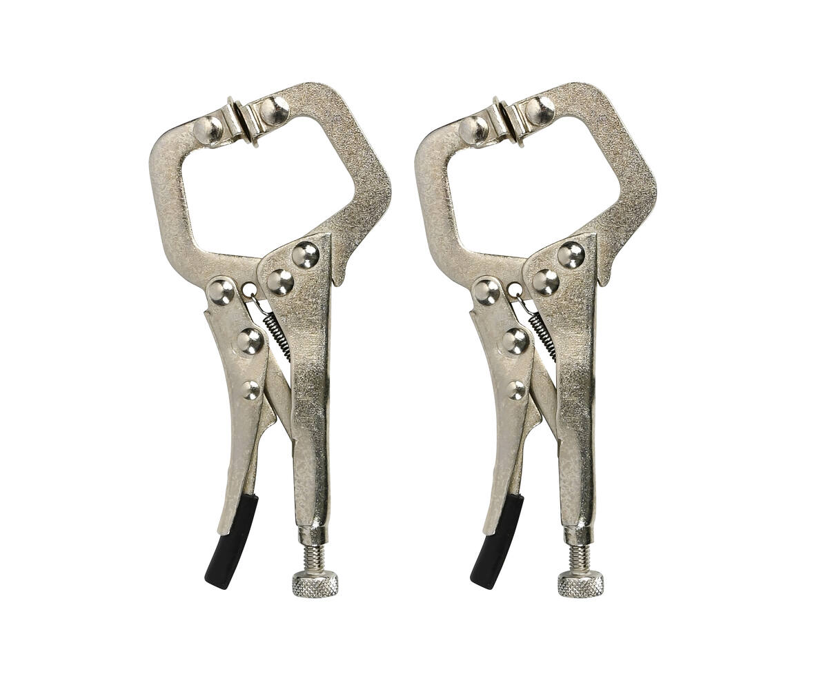 Griffzange Gripzange Feststellzange Set Mini stufenlos C Form Schweißerzange 2x