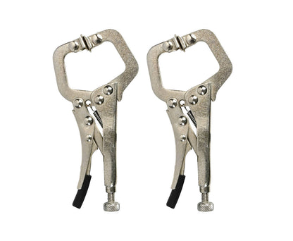 Griffzange Gripzange Feststellzange Set Mini stufenlos C Form Schweißerzange 2x