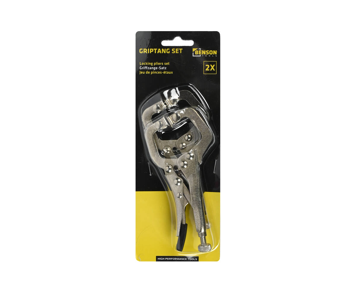 Griffzange Gripzange Feststellzange Set Mini stufenlos C Form Schweißerzange 2x