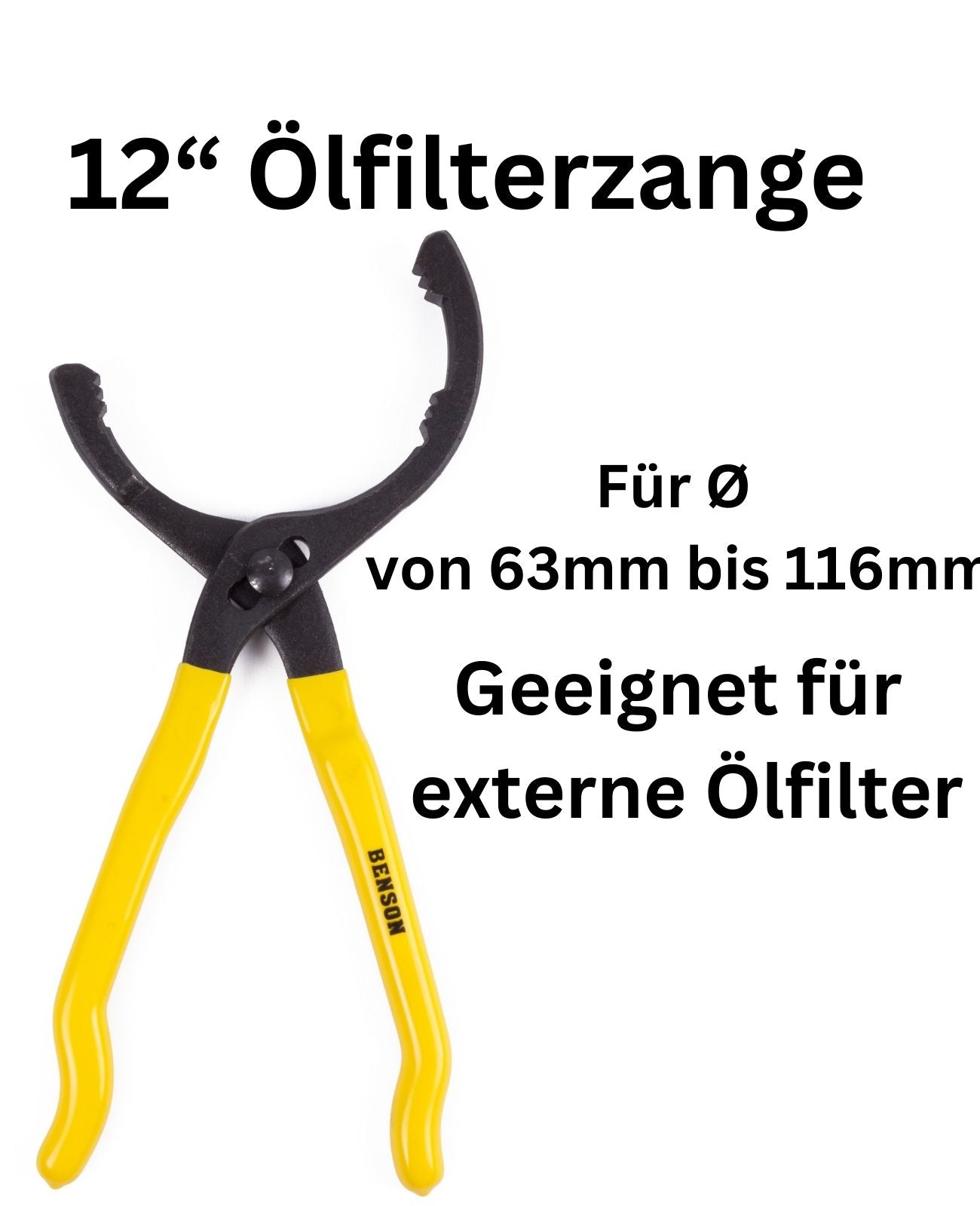 Verstellbarer Ölfilterzange Ölfilterschlüssel Zange Ölfilter Entferner Ø63-116mm