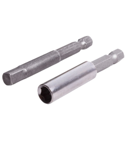 Bithalter Steckschlüssel Bit Adapter 4-kant auf 6-kant 1/4" 65mm 60mm Magnetisch