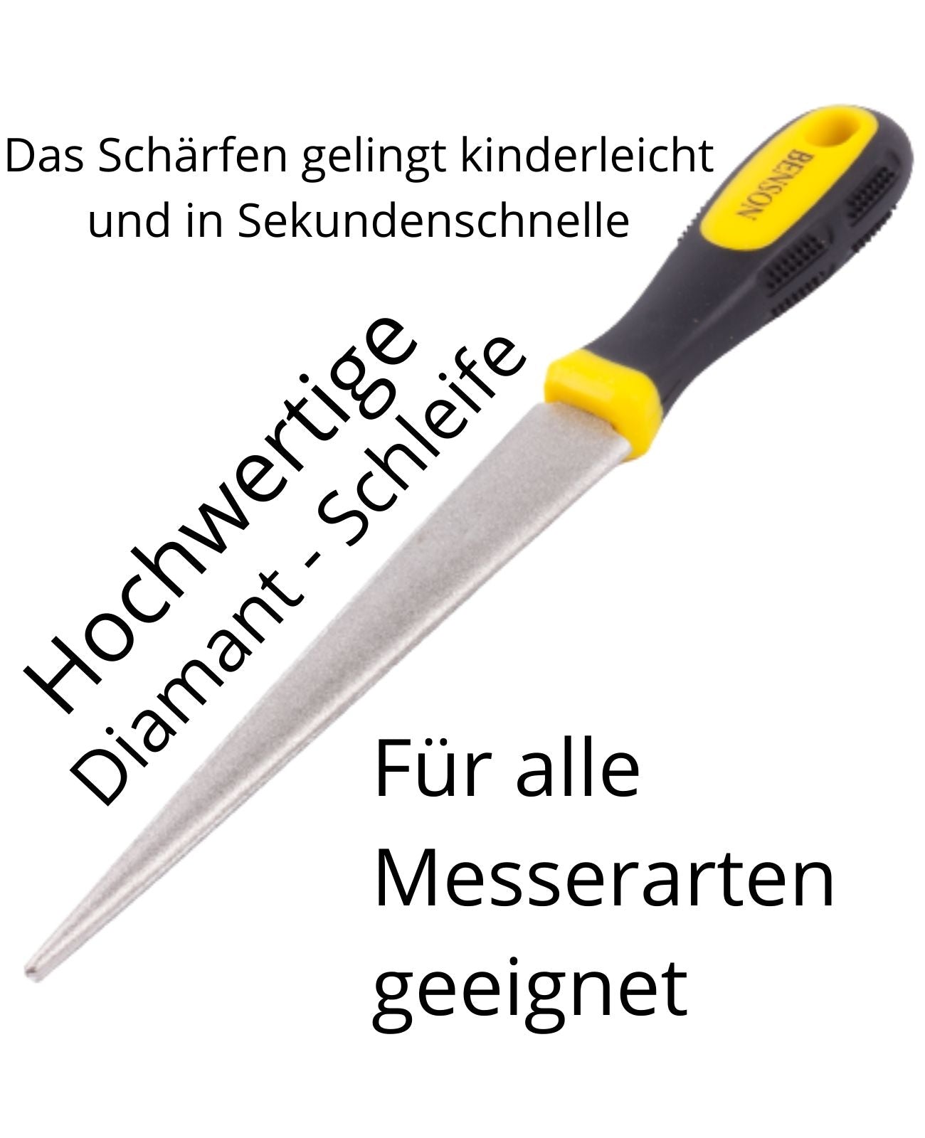 Wetzstahl Diamant Messerschärfer Feile Diamantfeile Schleifer Scherenschleifer