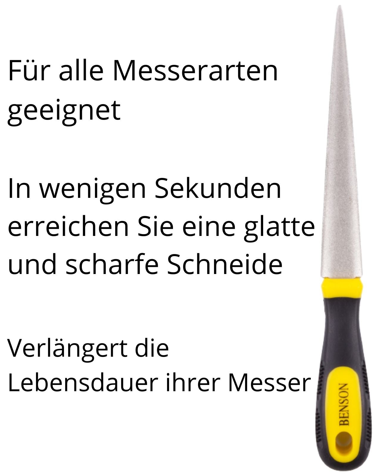 Wetzstahl Diamant Messerschärfer Feile Diamantfeile Schleifer Scherenschleifer