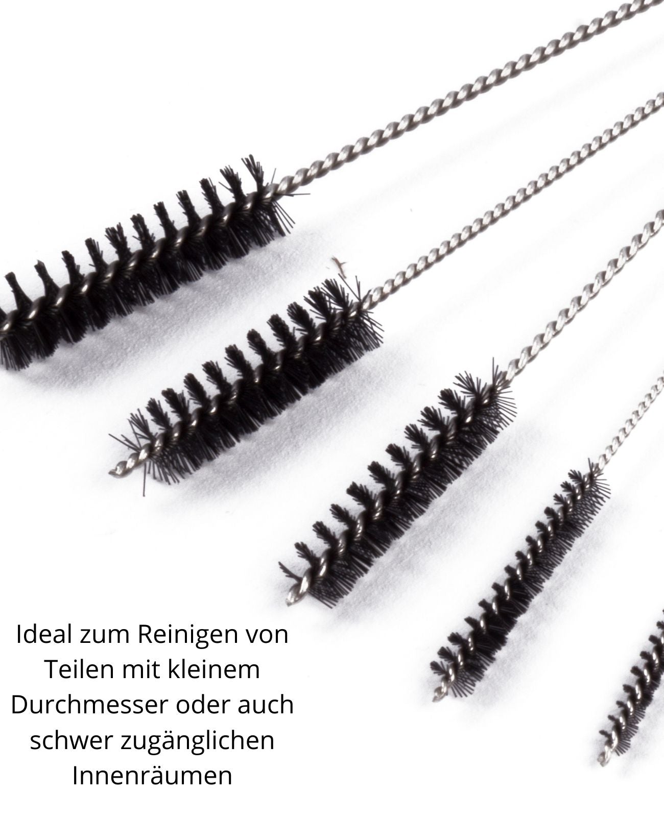 Pfeifenreiniger Düsenbürst Rohrbürste Rohrreiniger Rundbürste 2-7mm Nylon 5 tlg