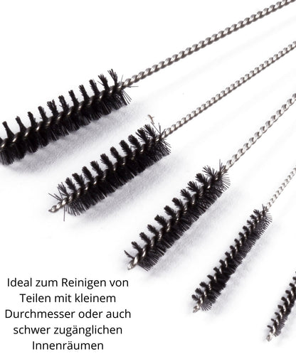 Pfeifenreiniger Düsenbürst Rohrbürste Rohrreiniger Rundbürste 2-7mm Nylon 5 tlg
