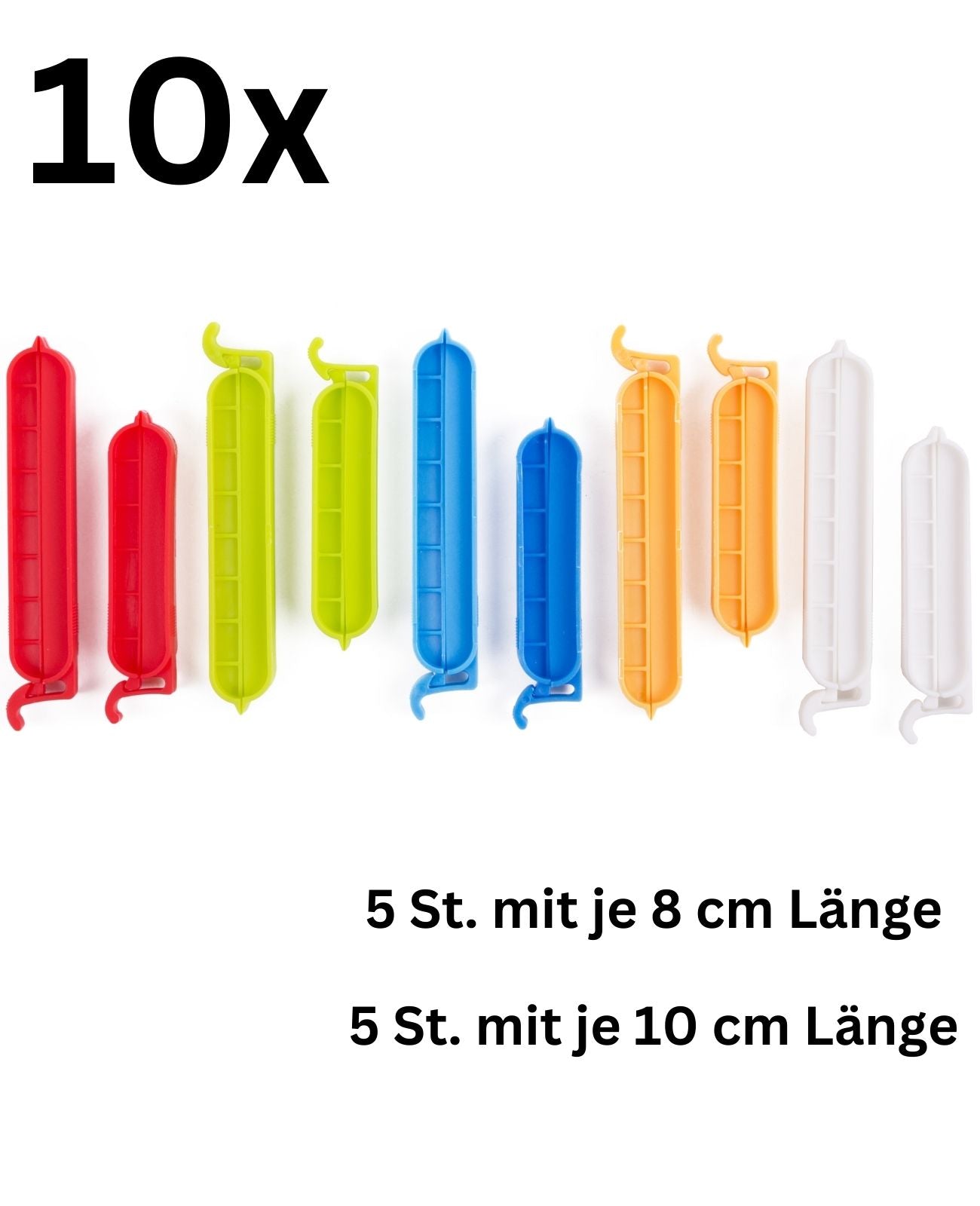 Verschlussclips 8-10cm Frischhalteclips Gefrierbeutel Clip Tüten Beutel Klammern