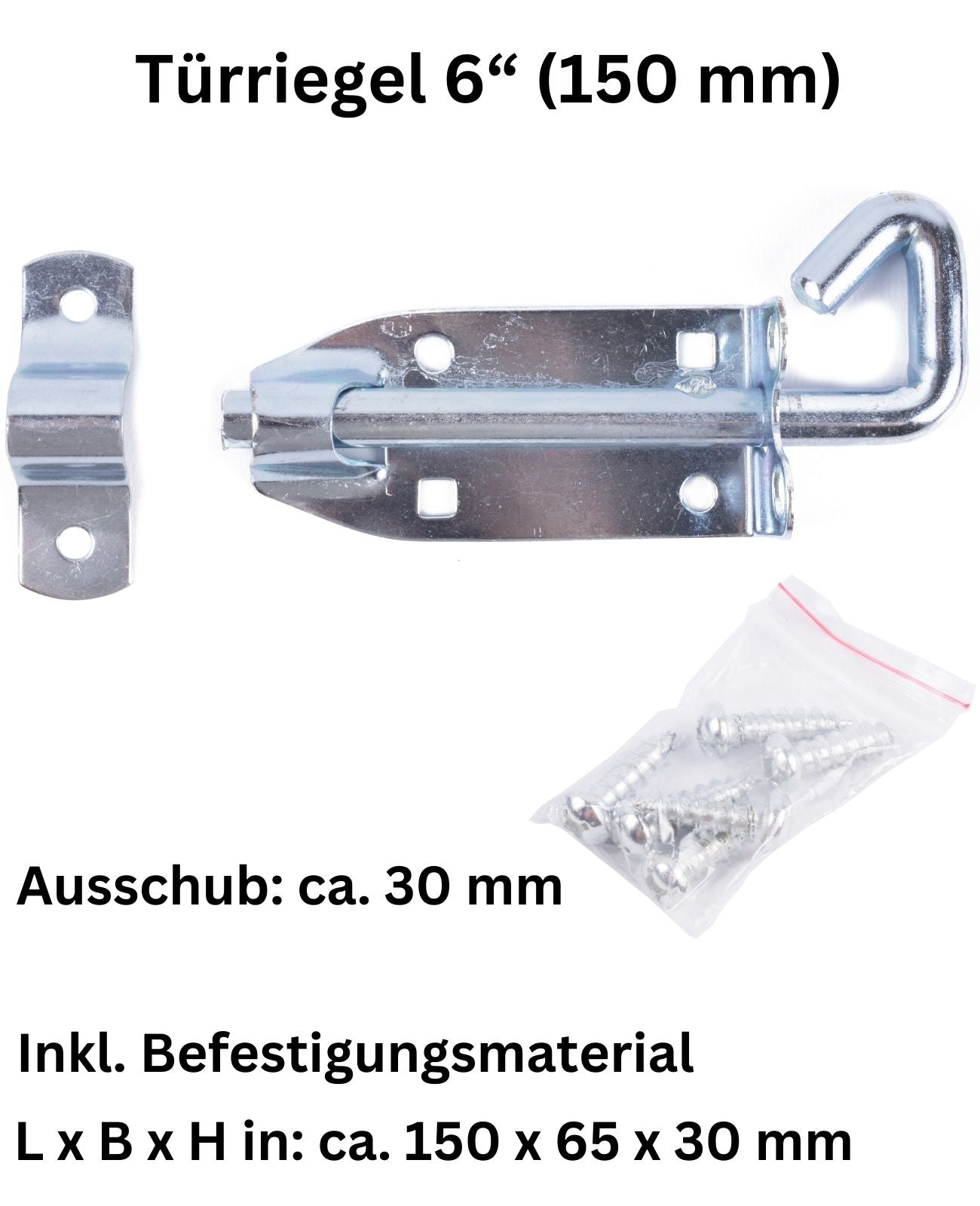 Türschlossriegel Schlossriegel verzinkt Türriegel Bolzenriegel Torriegel Massiv