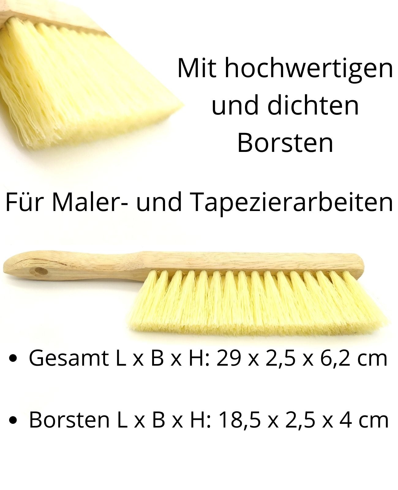 Tapezierbürste Malerbürste Tapetenbesen Tapeten Wischer Bürste Besen Holz