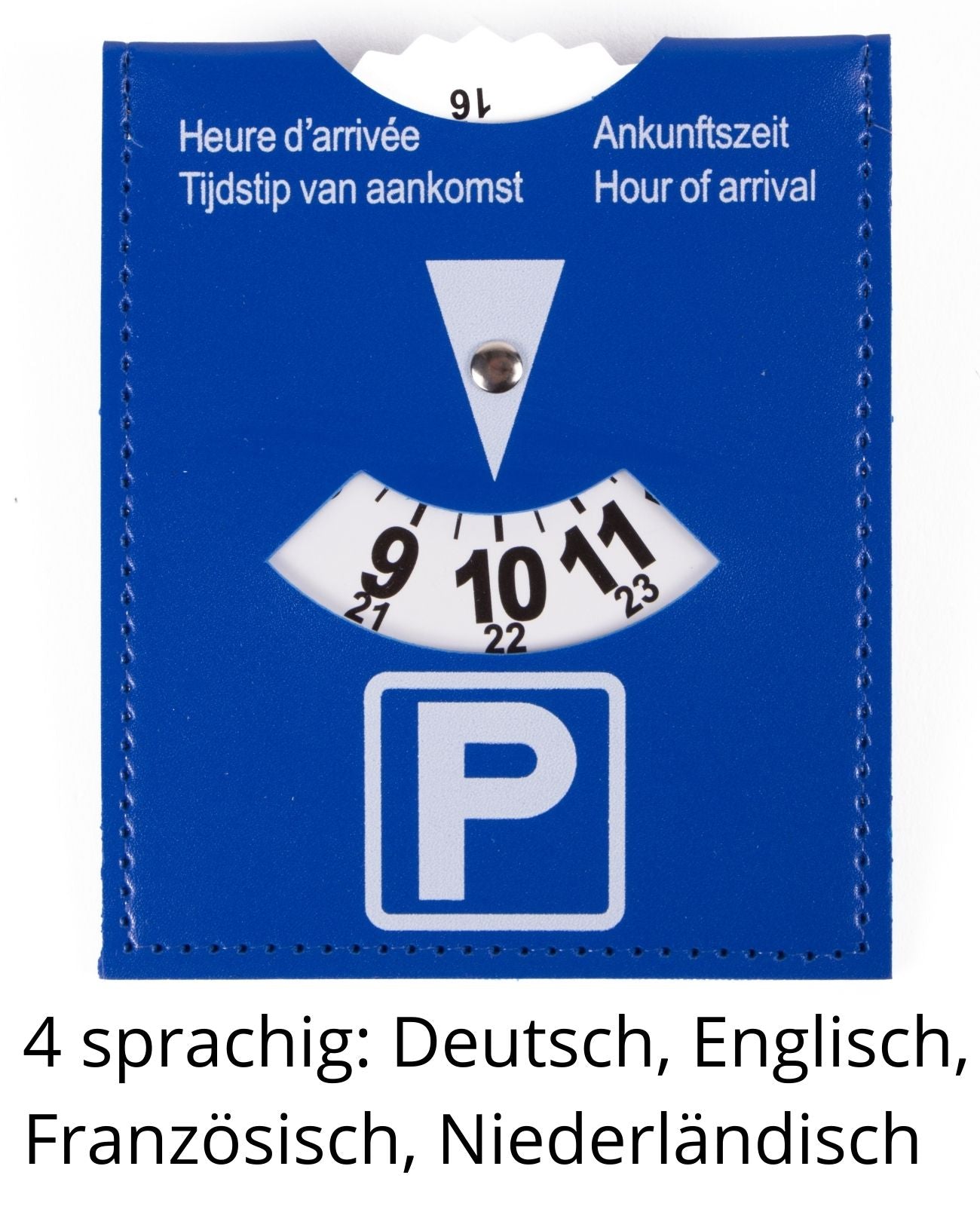 Parkscheibe Parkuhr Auto PKW KFZ Englisch Deutsch Französisch Niederländisch