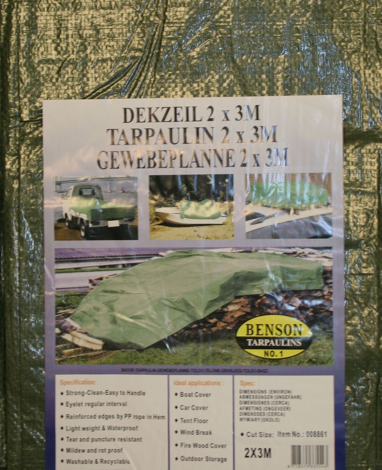 Gewebeplane Abdeckplane Brennholzplane Bauplane Plane Wetterfest 2 X 3 M Ösen