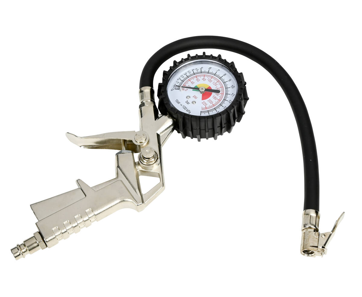 Reifendruckpistole Druckluftpistole Luftdruckprüfer Reifen Manometer  0-16 bar