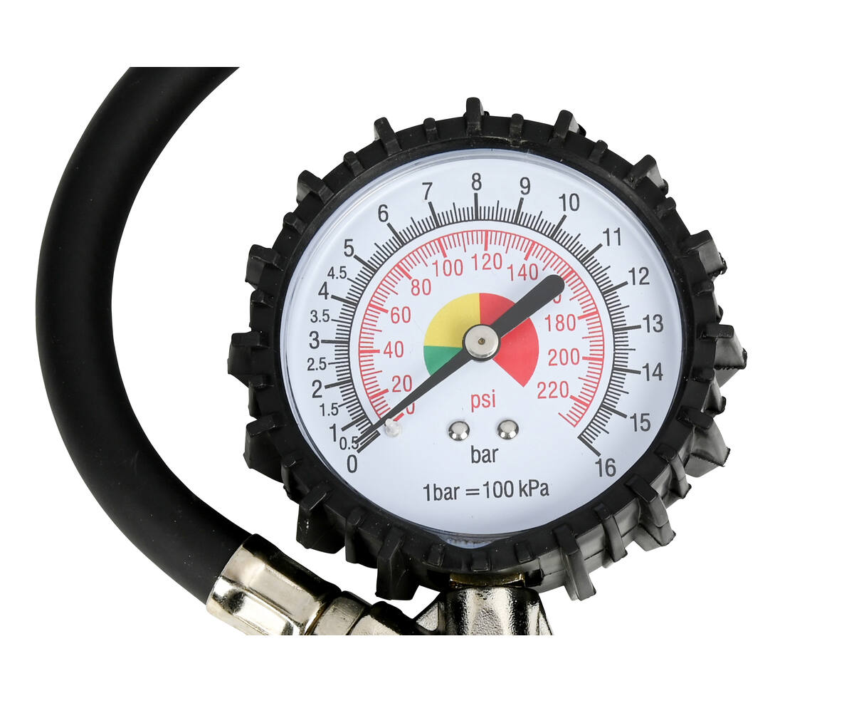 Reifendruckpistole Druckluftpistole Luftdruckprüfer Reifen Manometer  0-16 bar