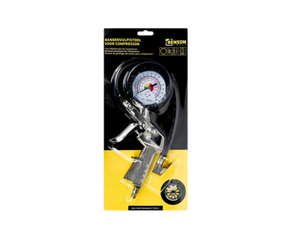 Reifendruckpistole Druckluftpistole Luftdruckprüfer Reifen Manometer  0-16 bar