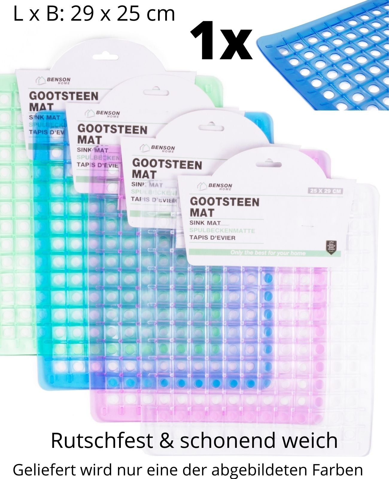 Spülbecken Einlage Matte Gummi Antirutsch Spülbeckenmatte Schutzmatte für Spüle