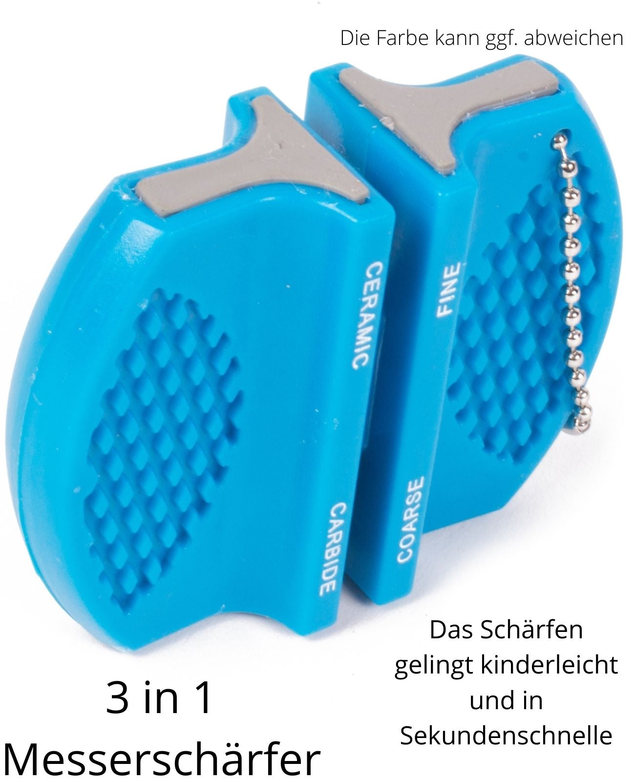 Messerschärfer Messerschleifer Schärfgerät Schärfblock Grob und fein 3 in 1
