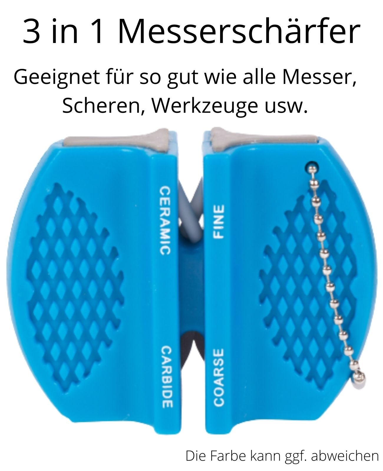 Messerschärfer Messerschleifer Schärfgerät Schärfblock Grob und fein 3 in 1