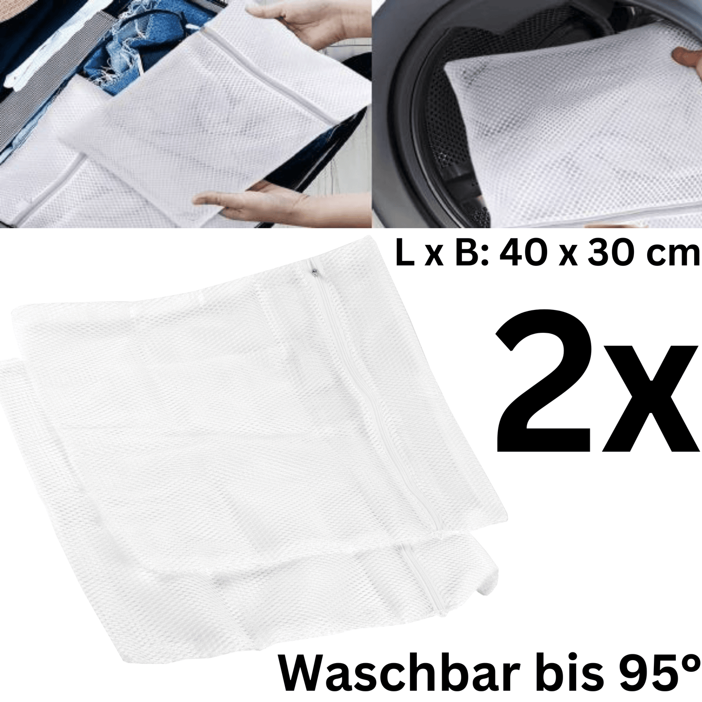 2x Wäschesack Wäschebeutel Wäschenetz für Waschmaschine Wäsche Sack