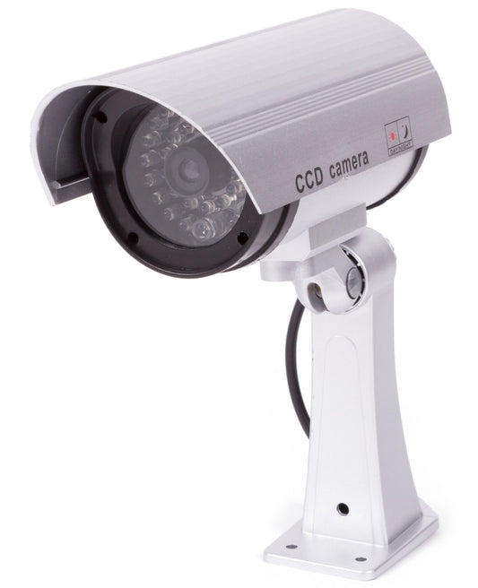 Kamera Dummy rot LED Attrappe inkl Montagematerial Video Überwachungs
