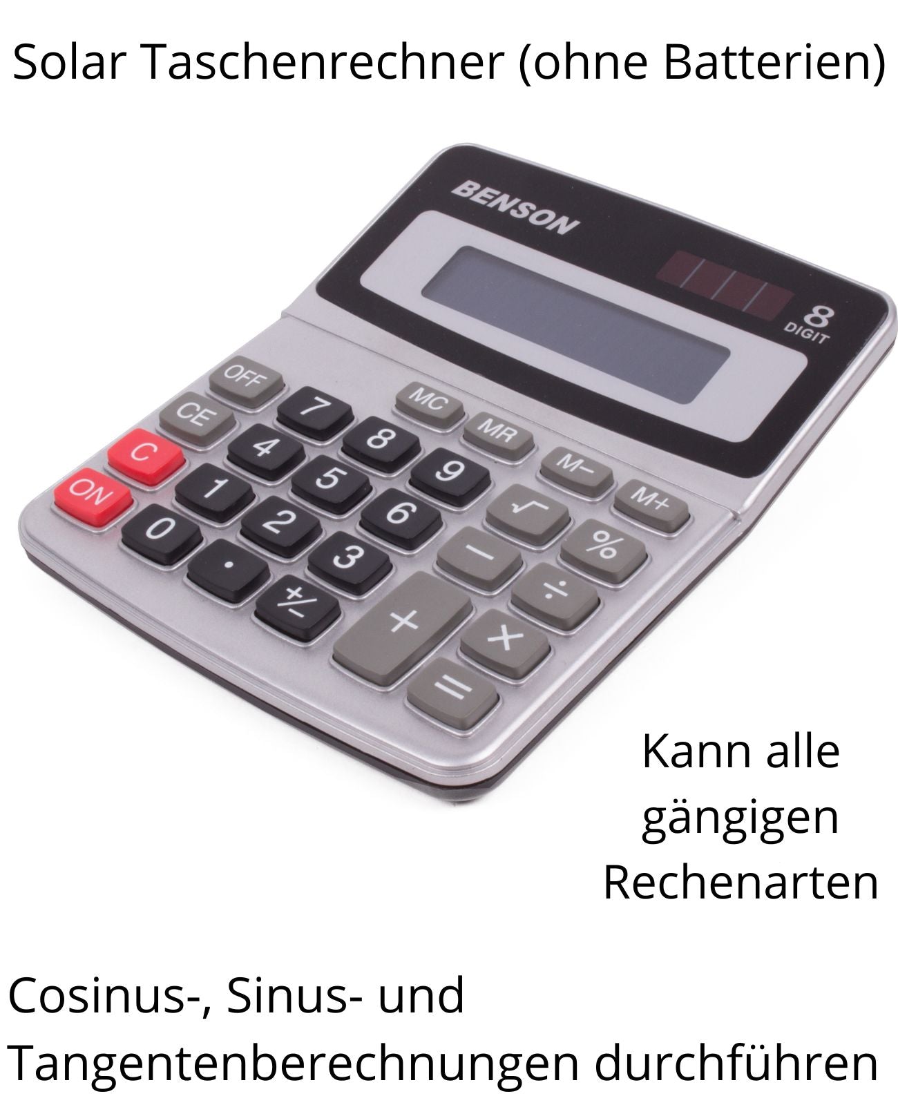 Taschenrechner groß solar Rechenmaschine Tisch Büro Kinder Rechner Schule