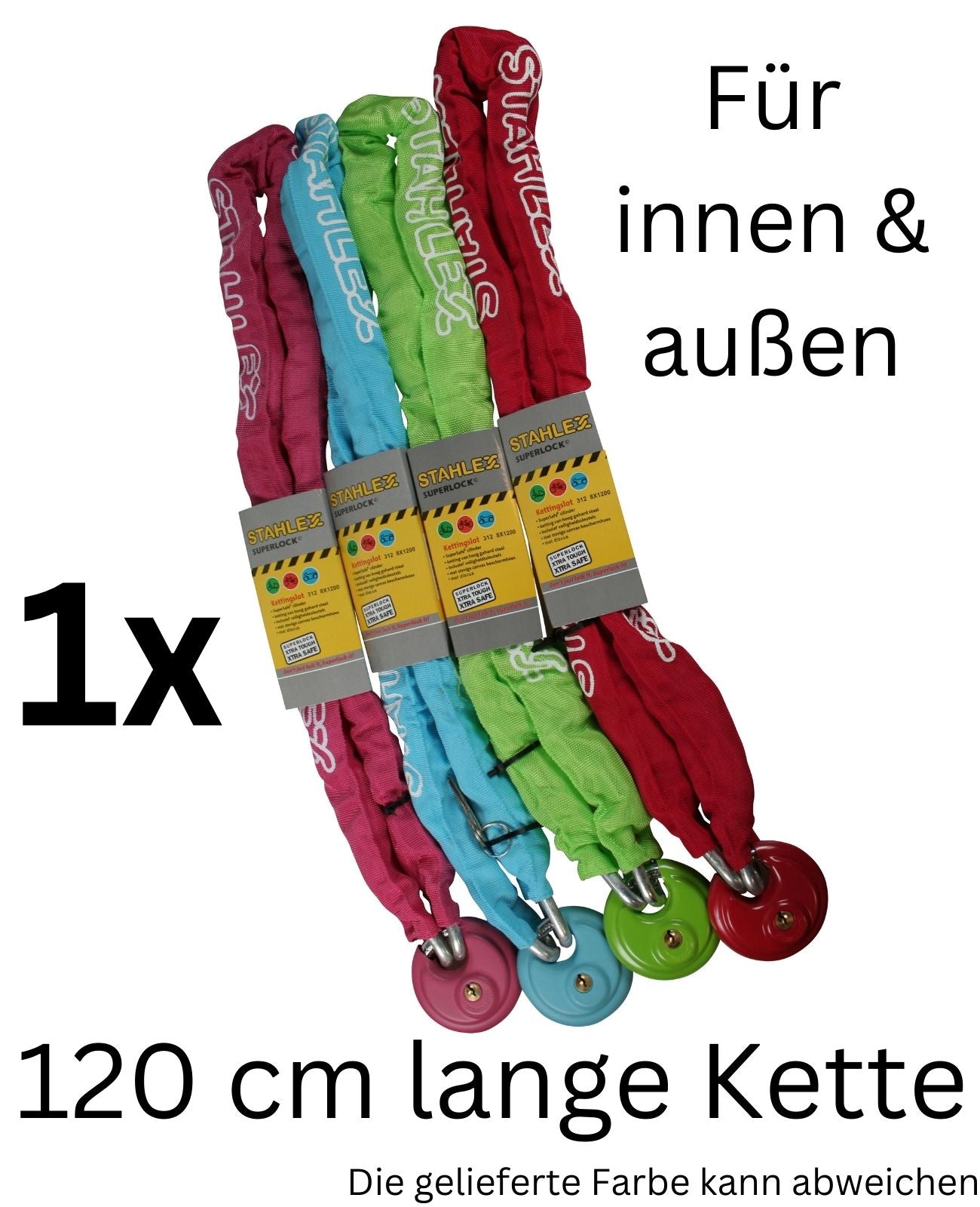 Fahrradschloss Motorradschloss Kettenschloss Panzerschloss 120cm