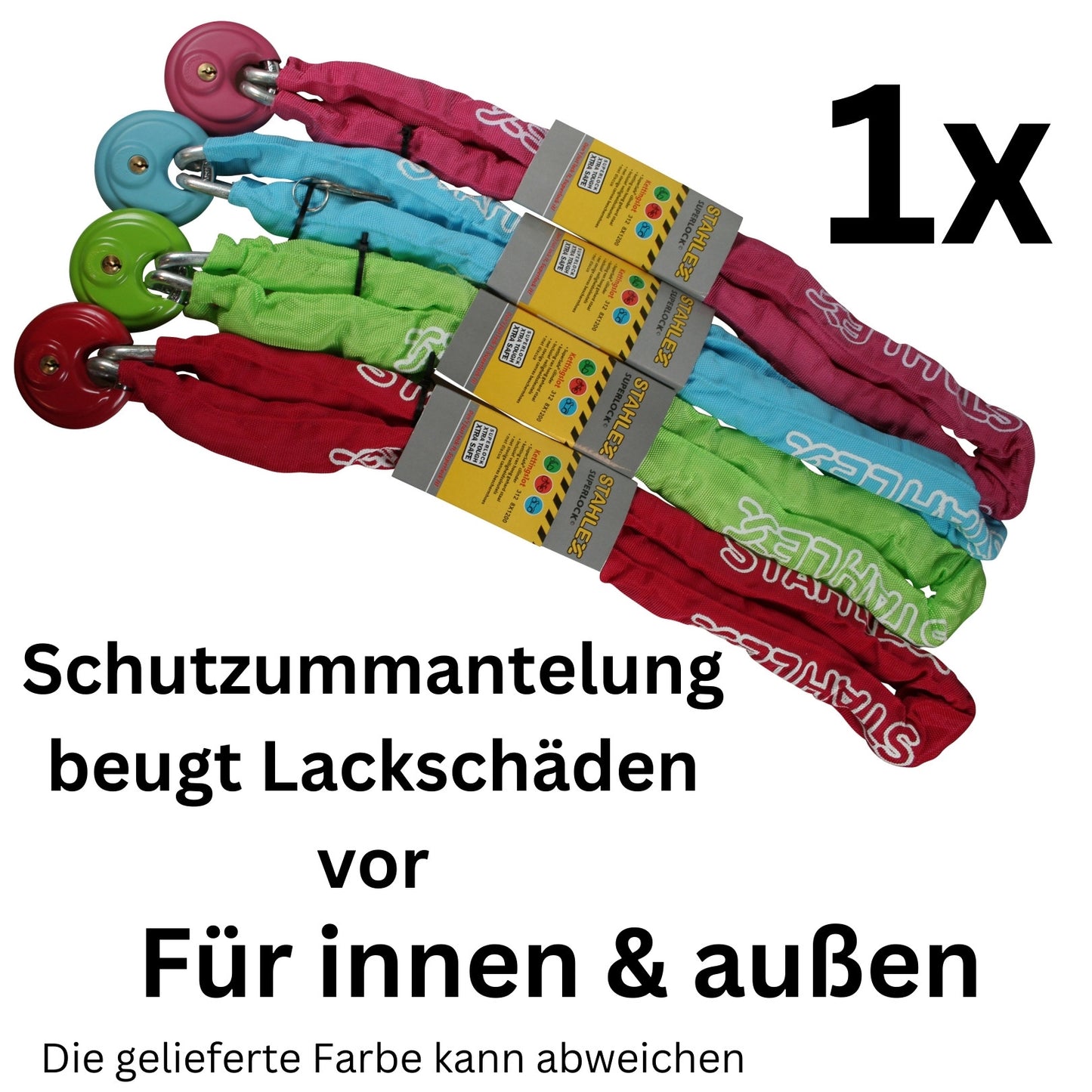 Fahrradschloss Motorradschloss Kettenschloss Panzerschloss 120cm